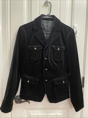 Martin + Osa Black Velvet Jacket